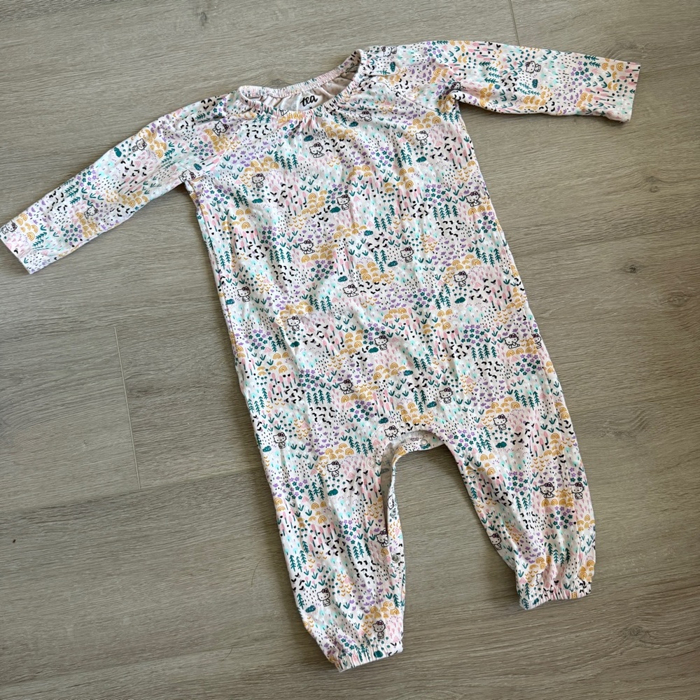 Hello Kitty Floral Print Kids One Piece